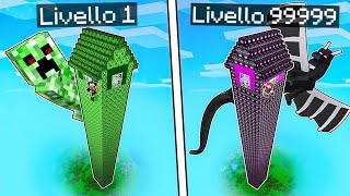 CASA ALTA CREEPER DA 1€ VS CASA ALTA ENDER DRAGON DA 1.000.000€! - MINECRAFT