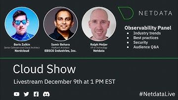 Netdata Cloud Show: Observability Panel