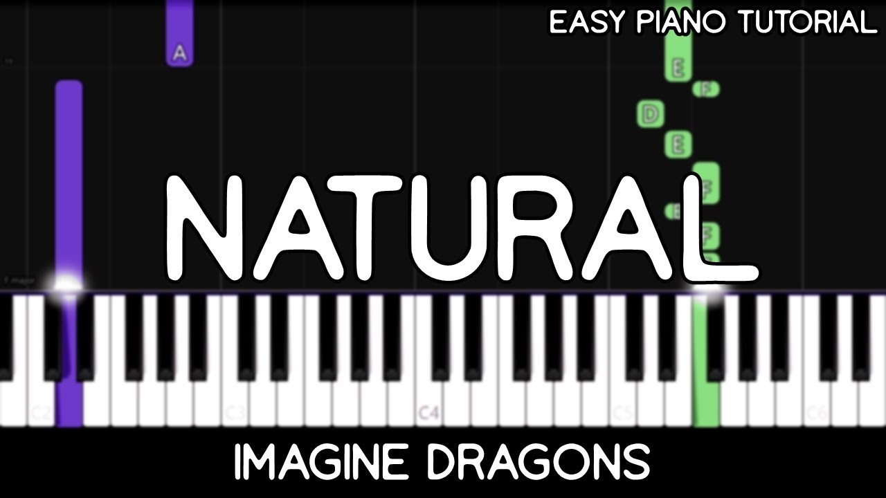 Imagine Dragons - Natural (Easy Piano Tutorial)