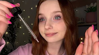 ASMR Giving You A Soothing Face Massage 🌸 (face tracing, gloves, layered sounds)