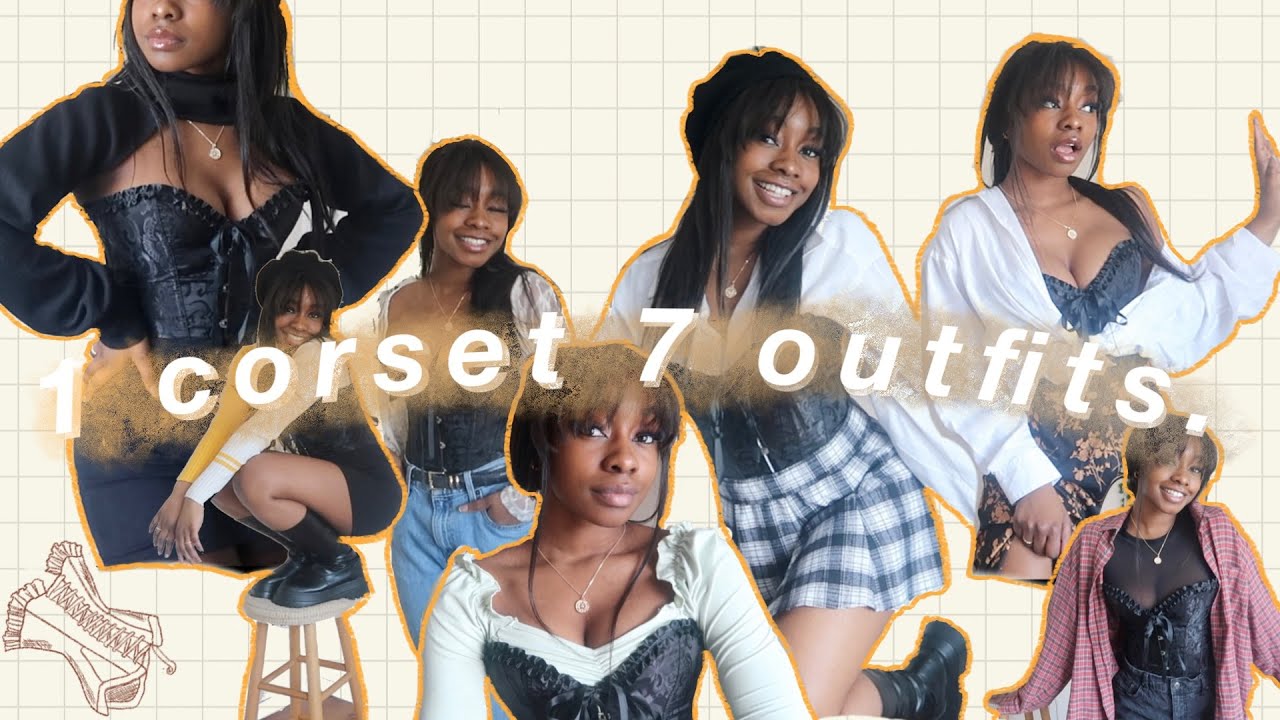 1 CORSET, 7 OUTFITS *because im still on my bridgerton high*