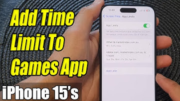 iPhone 15/15 Pro Max: How to Add Time Limit To Games App
