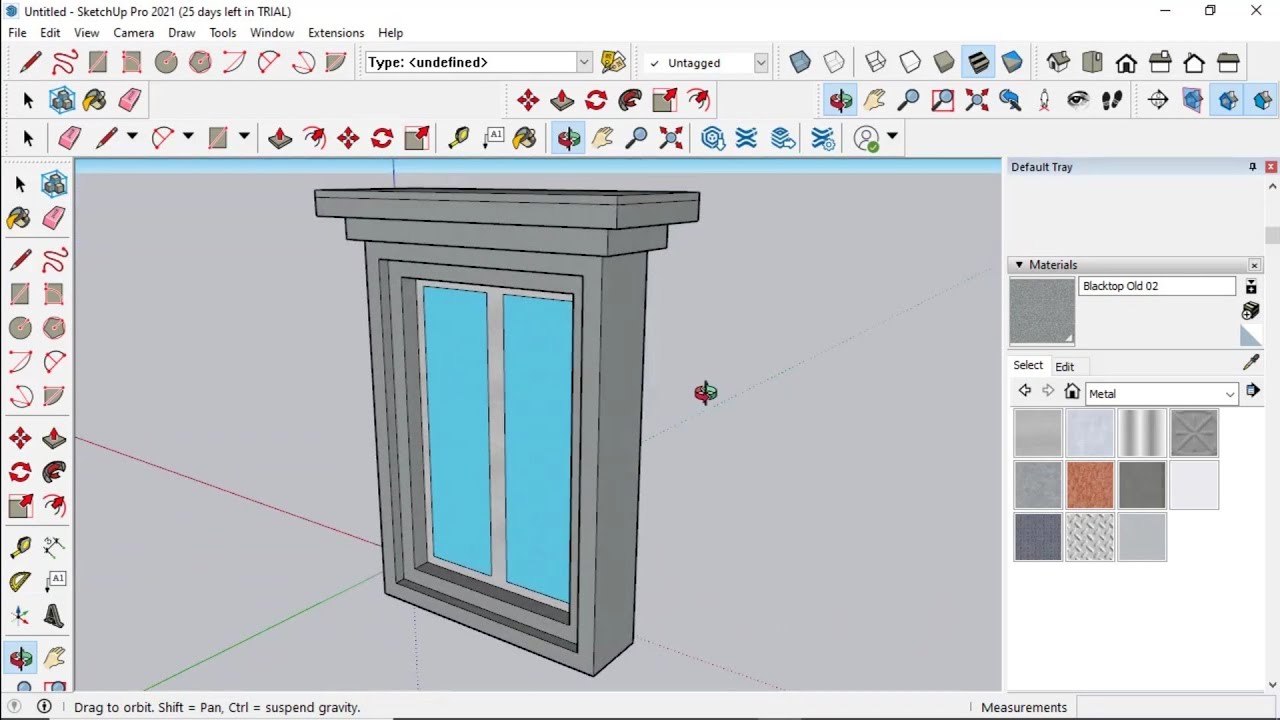 sketchup aluminium window design - YouTube