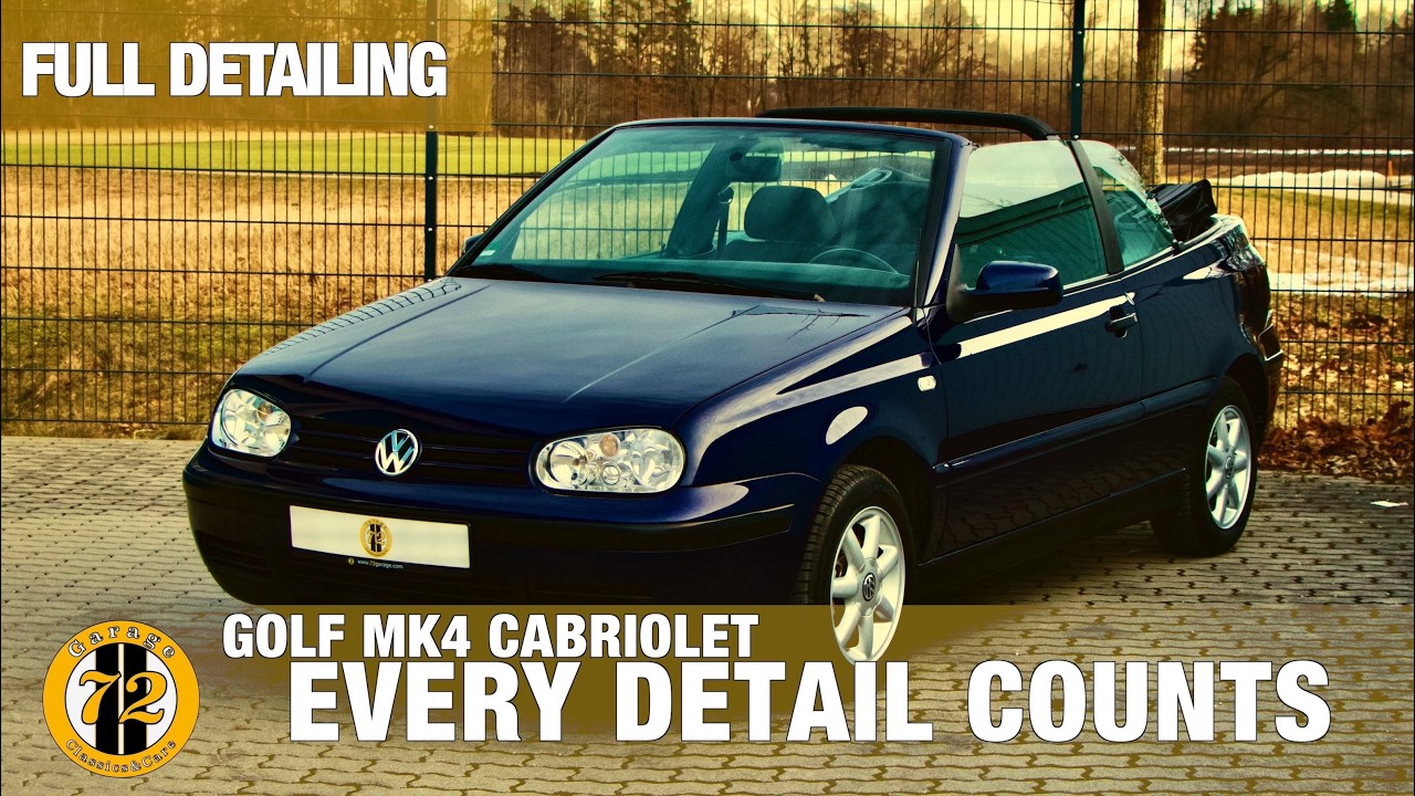 Golf MK4 Cabriolet 1998 Indigo Blue – Full Detailing Transformation | 