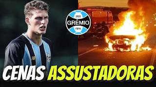 💥😨Um MILAGRE! Veja as FORTES IMAGENS e VÍDEO da QUASE TRAGÉDIA do ZAGUEIRO da base GREMISTA!