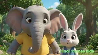 Unique friendship between elephant and rabbit 🐘🐰 | Heart touching story | Hindi Cartoon Story Update