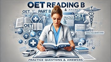 Brand New & Exam-oriented OET 2.0 Reading Test 6 Part B Practice Questions #oet #reading #ucan
