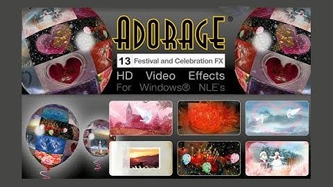 EDIUS 5, 6,7,8 SUPPORTED Adorage Special HD VIDEO Effects Collection from proDAD