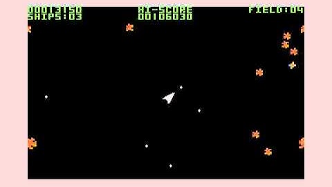 ASTEROIDS 64 (Happy Computer) Commodore 64 gameplay video