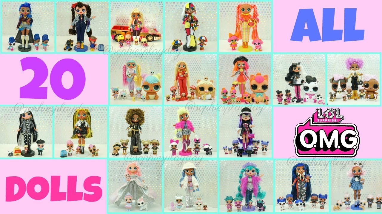 Lol Surprise Omg Dolls Complete Set With Families Series 1-2 Winter Disco  Lights Amazing Surprise - Youtube
