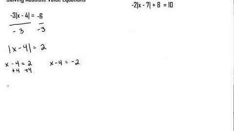 Solving Absolute Value Equations (4 of 4)