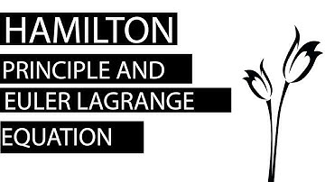 Hamilton Principle and Derivation of Euler Lagrange Equation