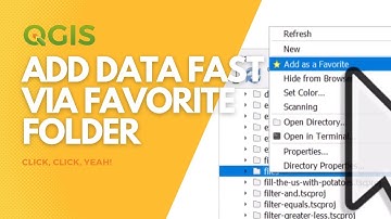 Set a folder as Favorite for quickly adding data to QGIS