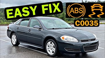 2006 - 2013 Chevy Impala ABS Traction Light C0035 FIX