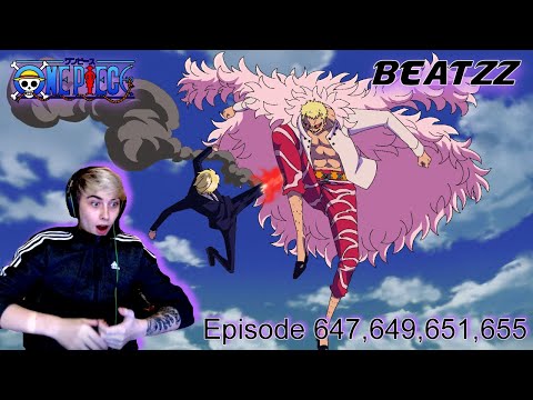 One Piece Episode 647 649 651 655 Blind Reaction Sanji Vs Doflamingo Youtube