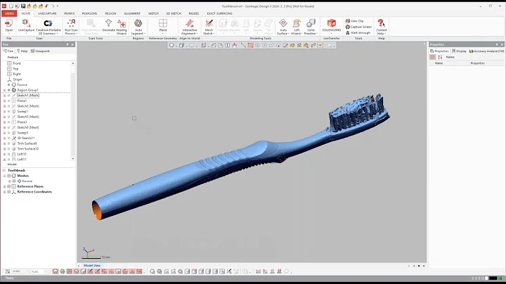 Reverse Engineering a Toothbrush | Geomagic Design X