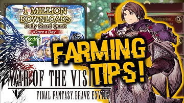 FFBE War of the Visions - 1 Mil Download Quest + Farming Guide For Newbies!