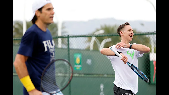 Tommy Haas, Steve Nash and Dirk Nowitzki Hit the C...