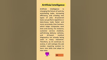 What Is Artificial Intelligence? | AI Explained in 60 Seconds!  #artificialintelligence