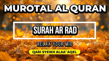 Thumbnail of THE BEST MUROTAL AL QURAN QARI SYEIKH ALAA' AQEL SURAH AR RAD PENYEJUK HATI & PIKIRAN