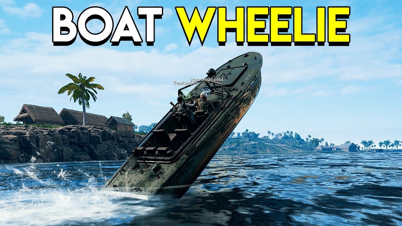 Boat Wheelie - PUBG Savage Gameplay
