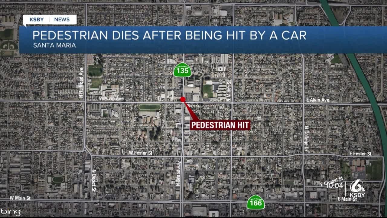 Pedestrian dies after being hit by car in Santa Maria - YouTube
