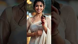 Tropic Beauty. Plussize Desi Saree Model