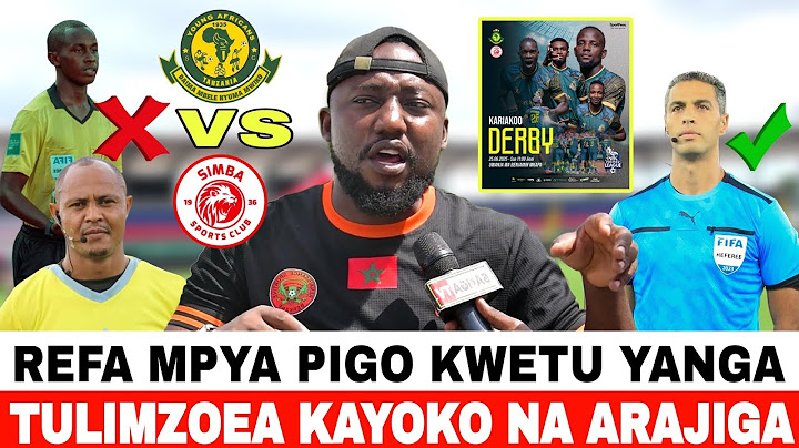 GODI YANGA AWAKA UJIO WA REFA MPYA KUTOKA MISRI MECHI YA DABI TAREHE 25 BORA  RAMADHANI KAYOKO