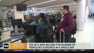 Record number of travelers, says TSA