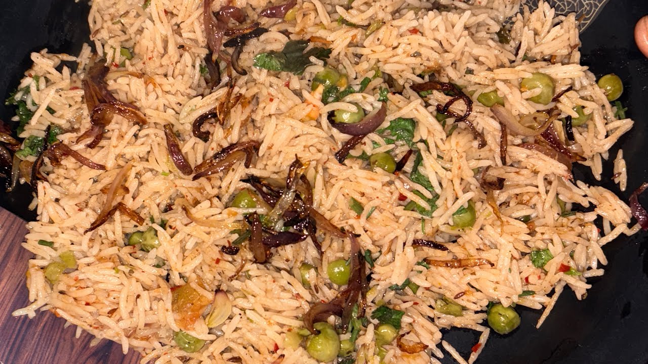 Shahi matar paneer pulao👌🫛