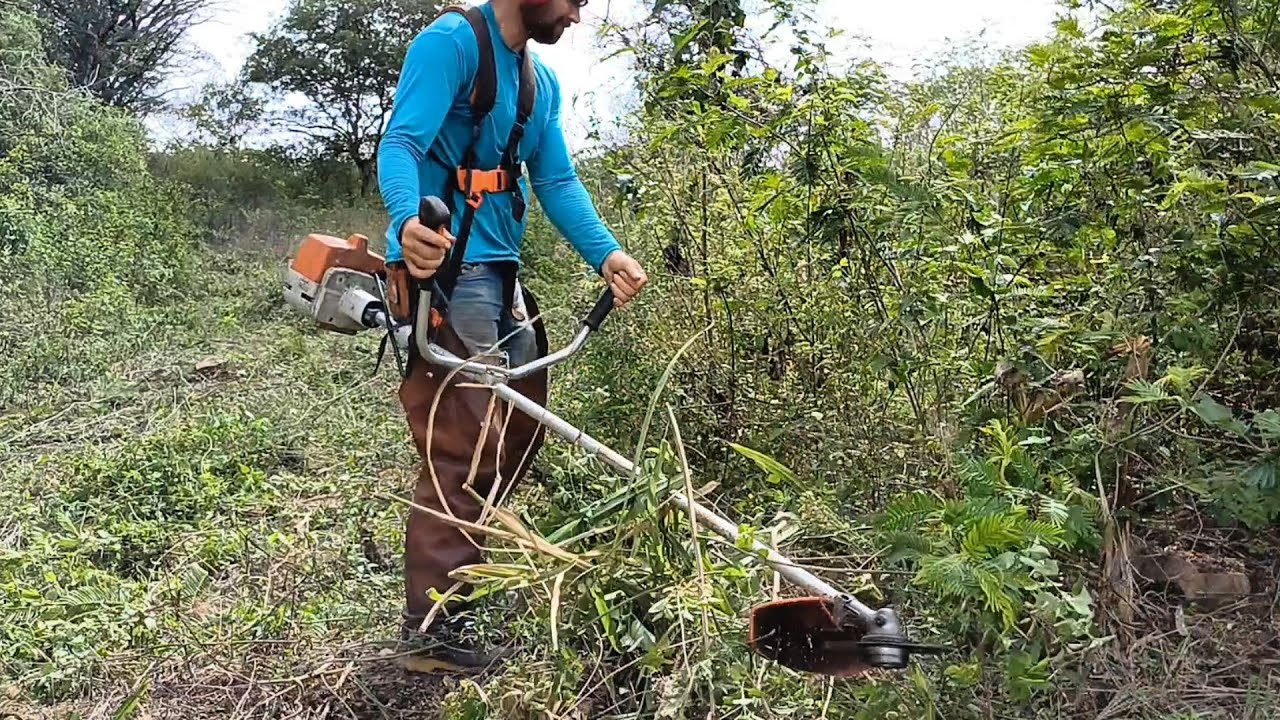 mais um dia roçando mato ROCADEIRA STIHL FS 160 - YouTube
