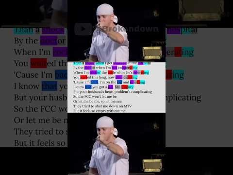 Eminem’s rhyme scheme on Without Me 🔥🤯