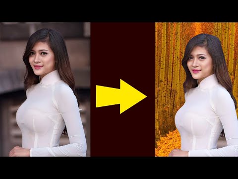 Best Trending Photoshop Tutorial The ways Change Background Using Pen Tool P100