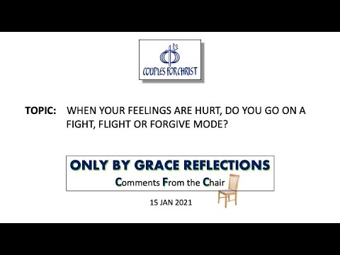 ONLY BY GRACE REFLECTIONS - Comments From the Chair 15 Jan 2021