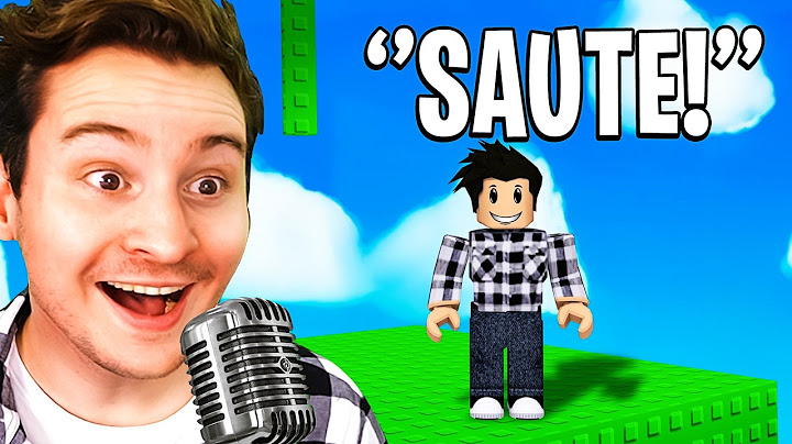 IL FAUT CRIER POUR BOUGER DANS CE JEU ! (Roblox Voice Control)