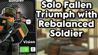 Solo Fallen Triumph with Rebalanced Soldier | Tower Defense Simulator
