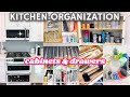 ULTIMATE KITCHEN CABINET + DRAWER ORGANIZATION IDEAS! Organize with me!