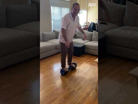 Too many spins 🛹😂 #shorts #hoverboard #dad #fail #fun #afv