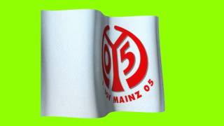 realistic flag of 1 FSV Mainz 05