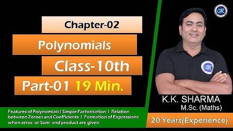 #Polynomials CBSE 10th Part-1of 2 #Basic Concept of Polynomials # Laws of Factorisation.