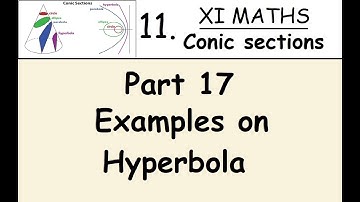 Kerala State 11th math - Chapter 11 - Conic sections - Part 17 - Examples on Hyperbola