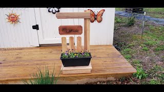 DIY Easy Woodworking Projects  Welcome Plant Stand