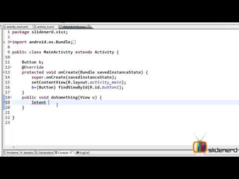 Lession 24 Android Intent Basic Example  Explicit Intents Part 2 HD 1080p HD