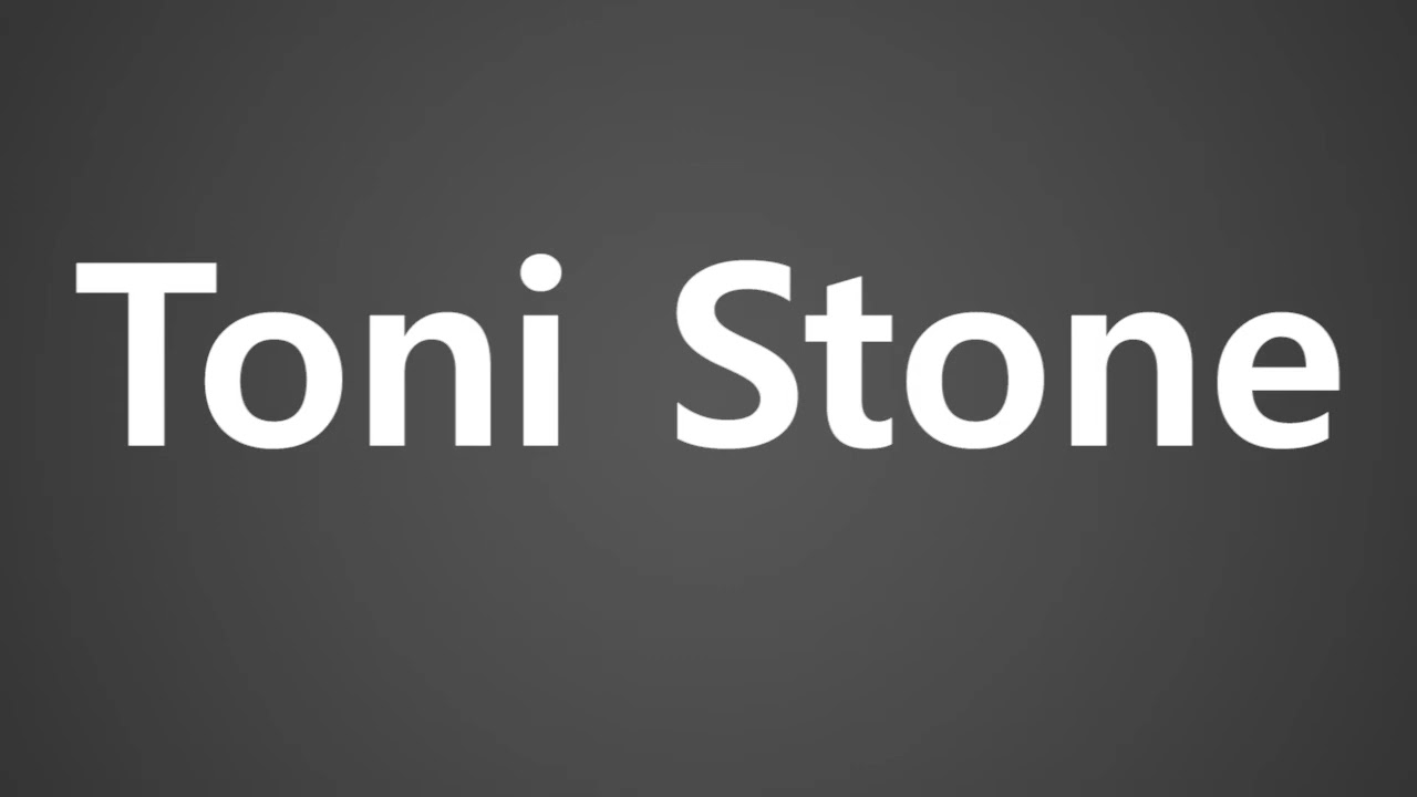 Как произносится Тони Стоун