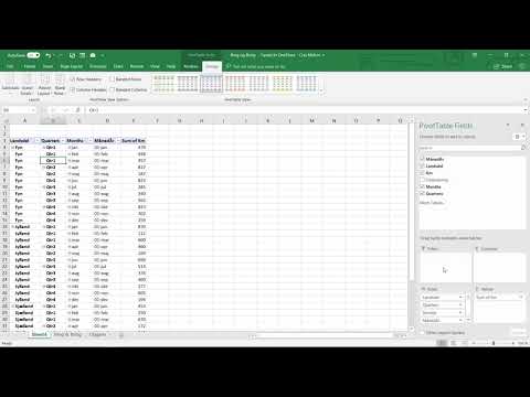 Gruppering af data i pivot i Excel 1/4