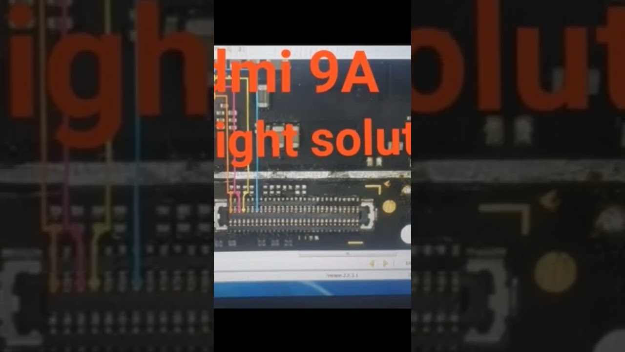 Redmi 9a display light jumper solution digram 