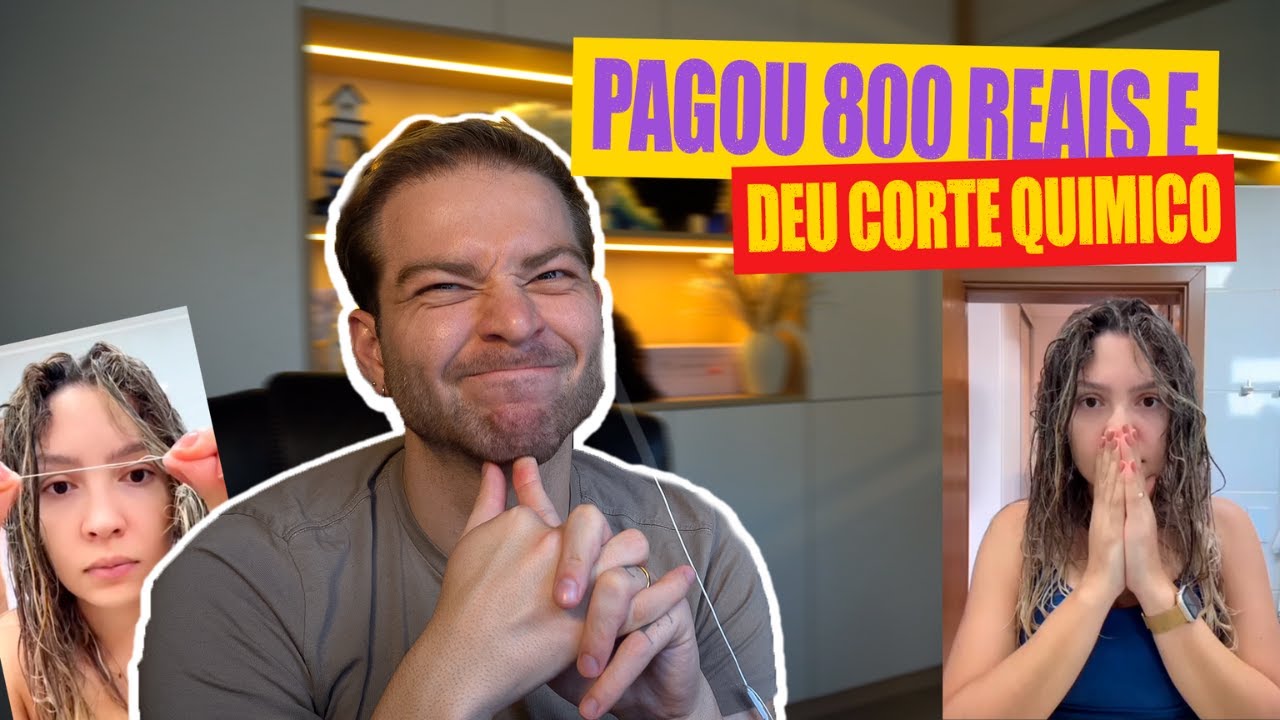 CABELO DE 800 REAIS TEVE CORTE QUIMICO