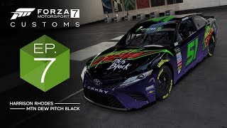 Forza 7 Customs - Harrison Rhodes #51 MTN Dew Pitch Black - Ep. 07