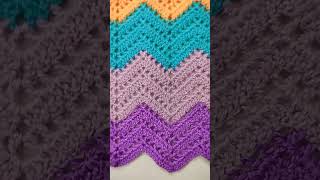 Crochet Colourful Zig Zag Pattern For Shawls, Blankets, Scarves, Very Easy, Beginner's Friendly !!!!