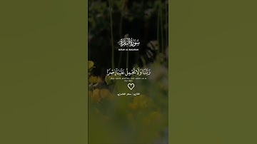 القارئ: سعد الغامدي 🍃 ( لَا يُكَلِّفُ اللَّهُ نَفْسًا إِلَّا وُسْعَهَا)🍃[البقرة:286]💚🍃